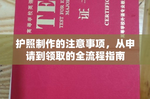 元阳护照制作的注意事项，从申请到领取的全流程指南
